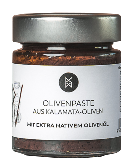 OLIVENPASTE AUS DUNKLEN KALAMATA OLIVEN | 140 g