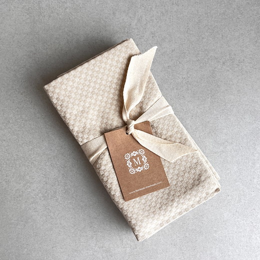 3ER SET GESCHIRRTUCH KARIERT - BEIGE