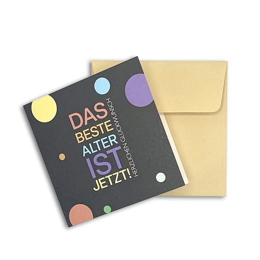 KARTE «DAS BESTE ALTER» | inkl. Couvert
