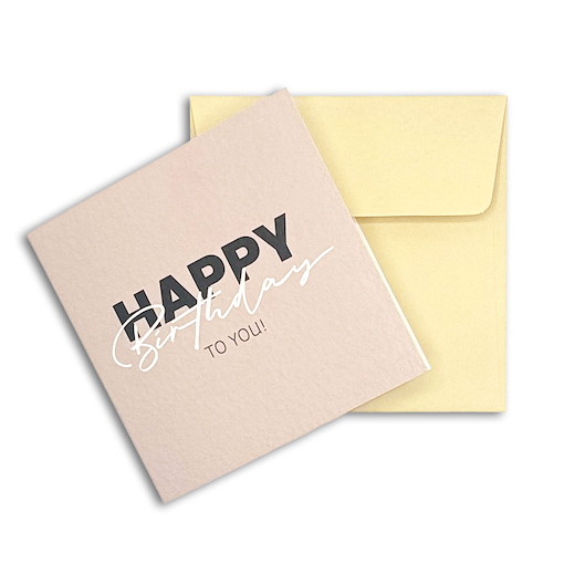 KARTE «HAPPY BIRTHDAY» | inkl. Couvert