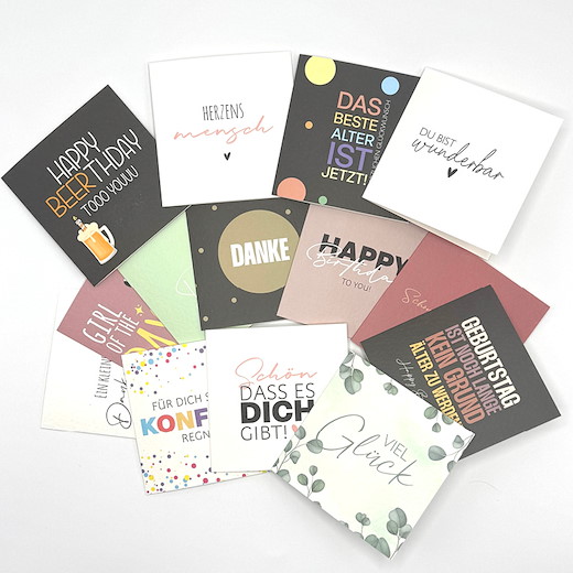 KARTE INKL. COUVERT | 12x12 cm