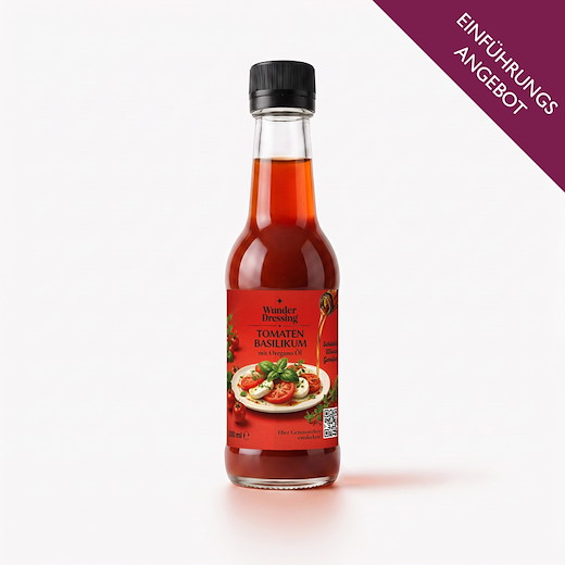 WUNDERDRESSING TOMATE-BASILIKUM MIT OREGANOÖL | 200 ml
